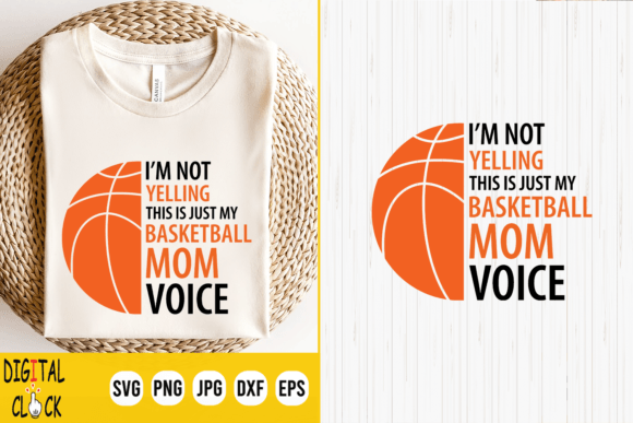 Basketball Mom Graphics for T-Shirt Designs