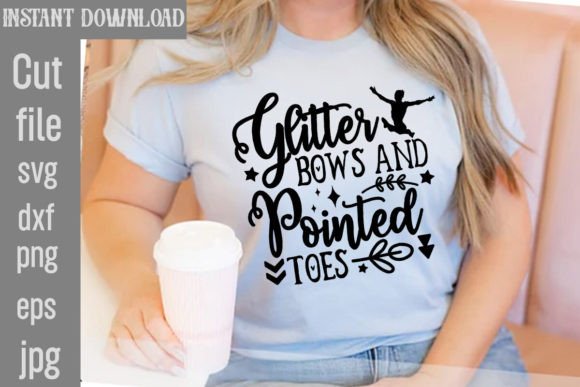 Glitter Bows SVG: Graphics for T-Shirt Designs