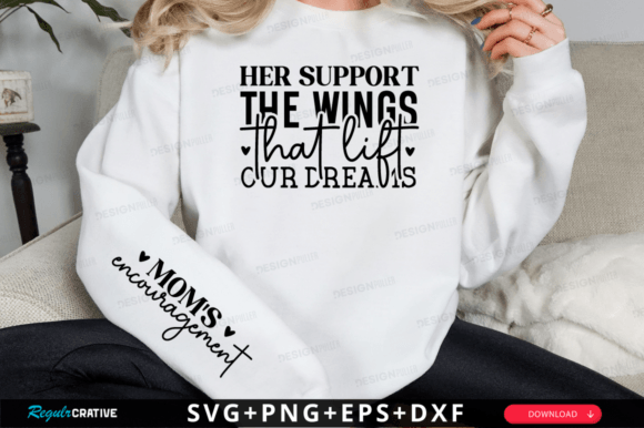 Her Support SVG: Graphics for T-Shirt Designs