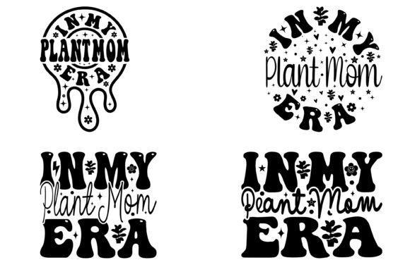 In My Plant Mom Era: Retro Graphics for T-Shirt Designs