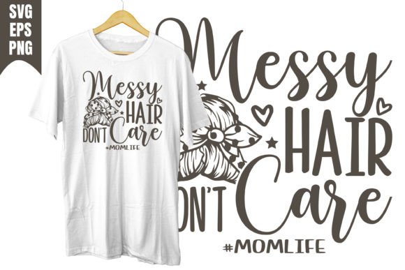 Messy Hair Design: Graphics for T-Shirt Designs