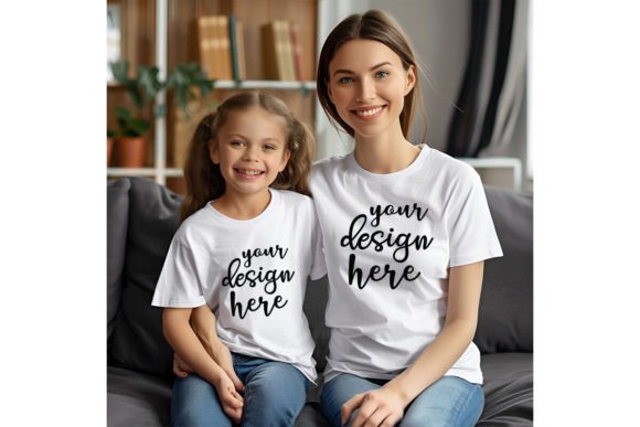 Mom and Me White T-shirt Mockup: A Designer's Review