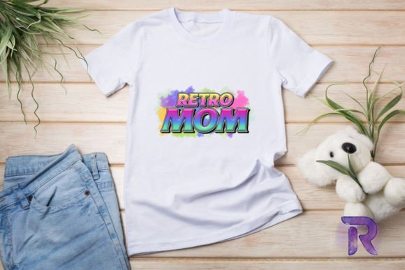 Retro Mom Mother's Day Sublimation Graphics & T-Shirt Designs