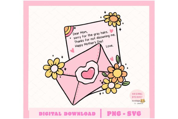 Retro Mothers Day SVG: Mom Graphics & Illustrations