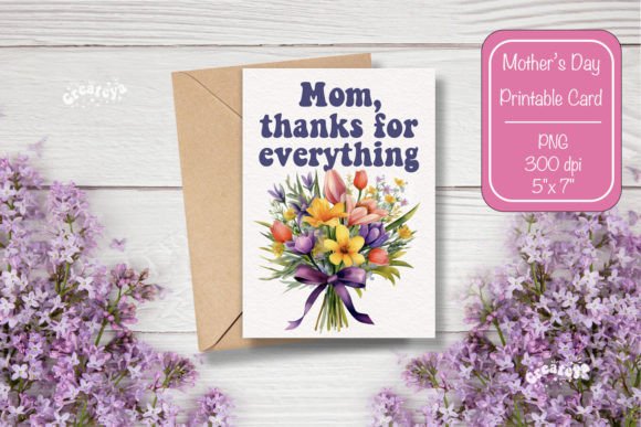 Review: Mothers Day Card Thank You Mom Happy Design