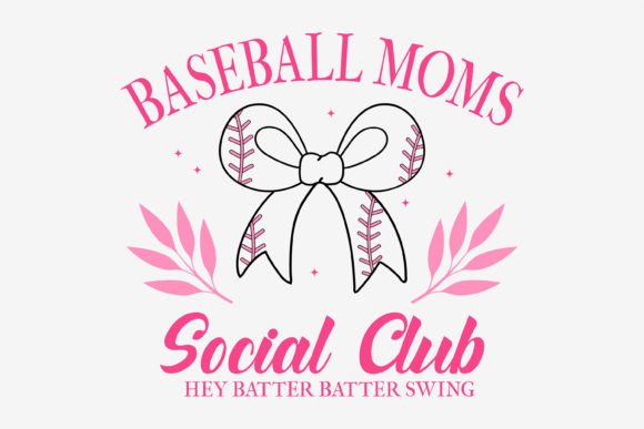 Vintage Baseball Mom Coquette: Graphics for T-Shirt Designs